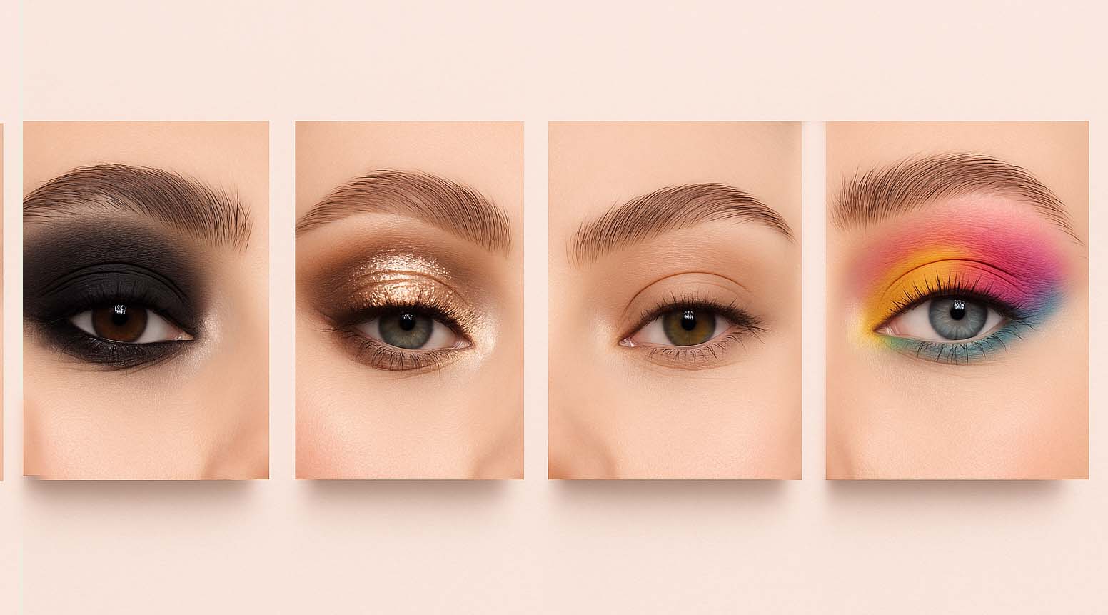 Various eyeshadow palettes for different looks